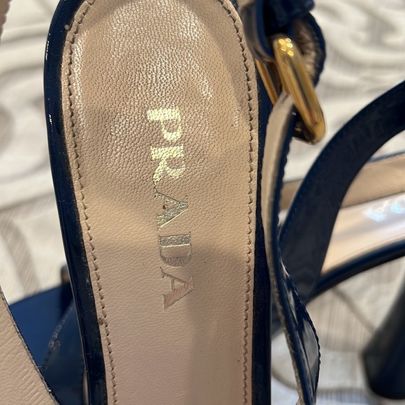Prada Rounded Heal Slingbacks - Picture 3 of 6